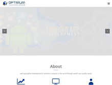 Tablet Screenshot of optimumtechnologies.net